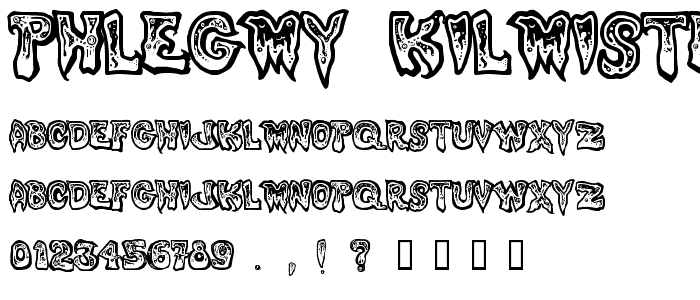 Phlegmy Kilmister font